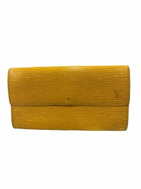 AUTHENTIC LOUIS VUITTON Epi Leather Portefeuille Long Wallet – Yellow